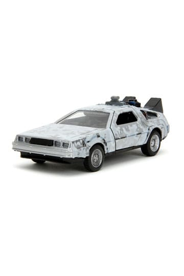 Zurück in die Zukunft Hollywood Rides Diecast Modell 1/32 DeLorean Time Machine Frost