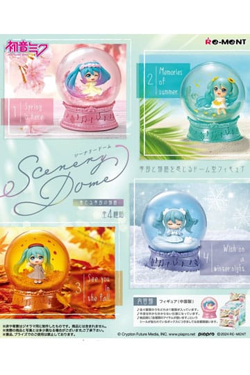 Hatsune Miku Mini-Schneekugeln Scenery Domes
