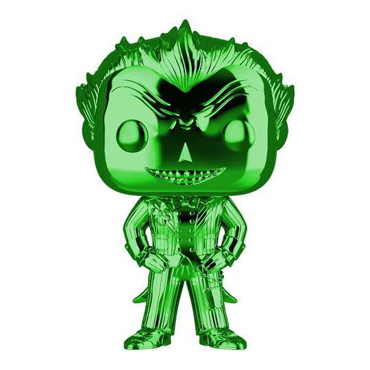 DC POP! Heroes Vinyl Figur The Joker (Green Chrome) 9 cm
