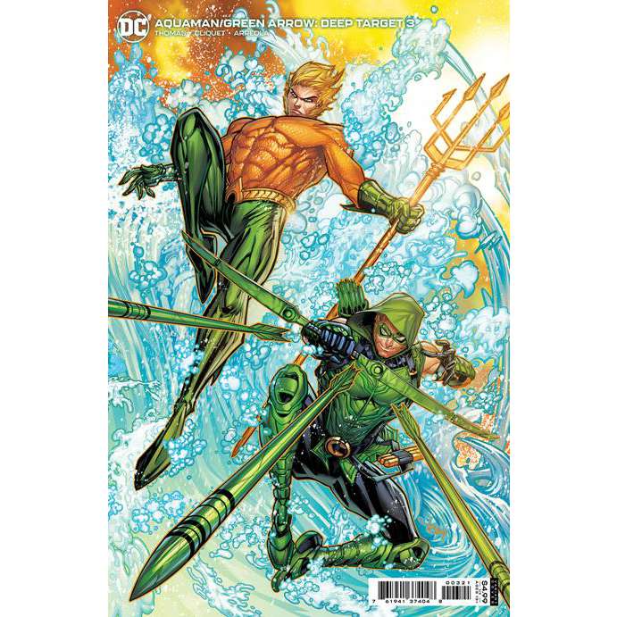 AQUAMAN GREEN ARROW DEEP TARGET #3 (OF 7) CVR B JONBOY MEYERS CARD STOCK VAR