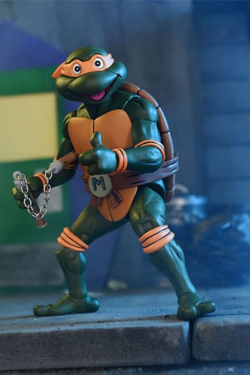 Teenage Mutant Ninja Turtles (Cartoon) Actionfigur Ultimate Michelangelo VHS 18 cm