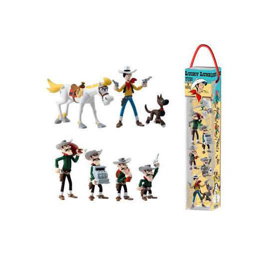 Lucky Luke Minifiguren 7er-Set Characters 4 - 10 cm