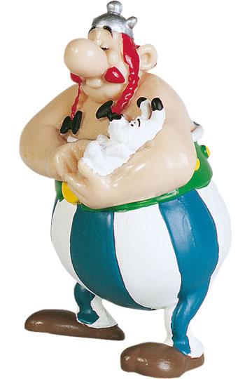 Asterix Figur Obelix mit Idefix 8 cm