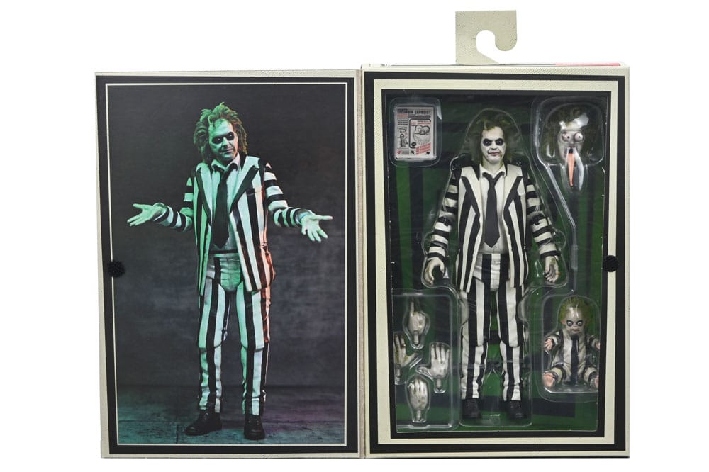 Beetlejuice Beetlejuice Actionfigur 7 Scale Ultimate Striped Suit Beetlejuice 18 cm