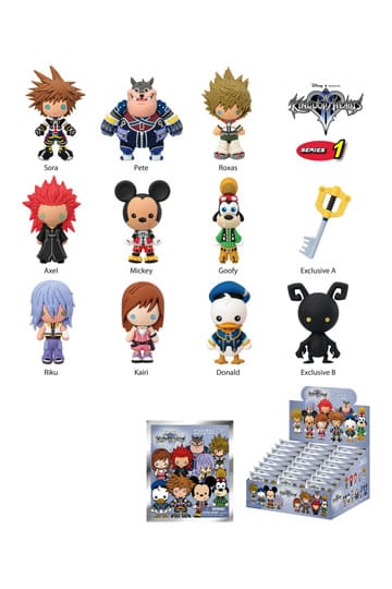 Kingdom Hearts PVC-Taschenanhänger Series 1