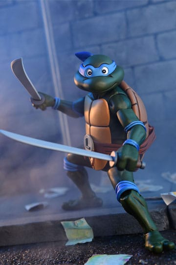 Teenage Mutant Ninja Turtles (Cartoon) Actionfigur Ultimate Leonardo VHS 18 cm