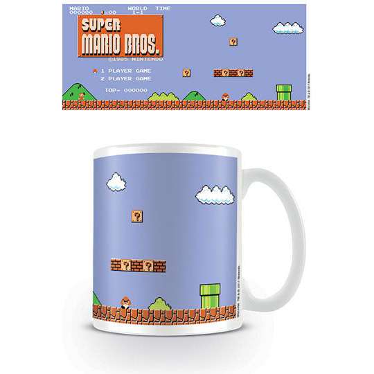 Super Mario Bros. Tasse Retro Title