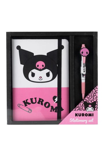Sanrio Notizbuch mit Kugelschreiber Geschenk-Set Kuromi