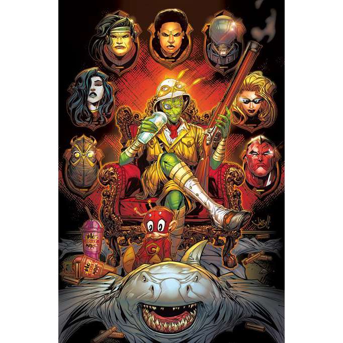 SUICIDE SQUAD #11 CVR B KEVIN MAGUIRE CARD STOCK VAR
