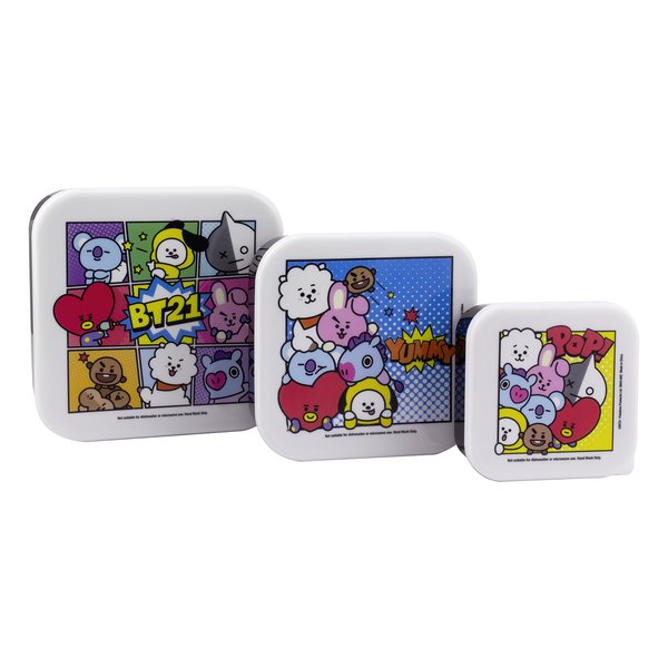 BT21 Snackboxen - 3er Set