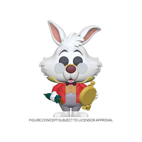 Alice im Wunderland POP! Disney Vinyl Figur White Rabbit w/Watch 9 cm