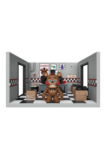 Five Nights at Freddy's Snap Spielset mit Actionfigur Freddy's Room 9 cm