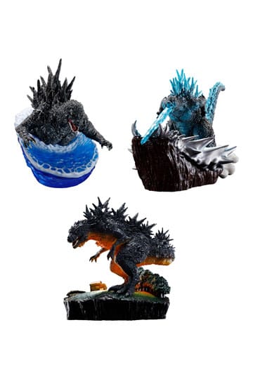 Godzilla Petitrama EX Series Sammelfiguren 3er-Pack From Zero To Minus One Set 9 cm